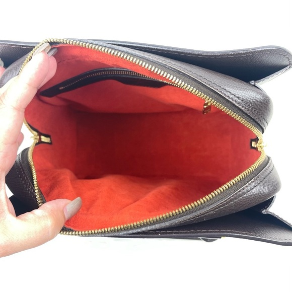 LOUIS VUITTON Damier Canvas Triana Bag 💯 Authentic - Picture 8 of 13